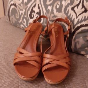 Ralph Lauren size 8 cognac sandals